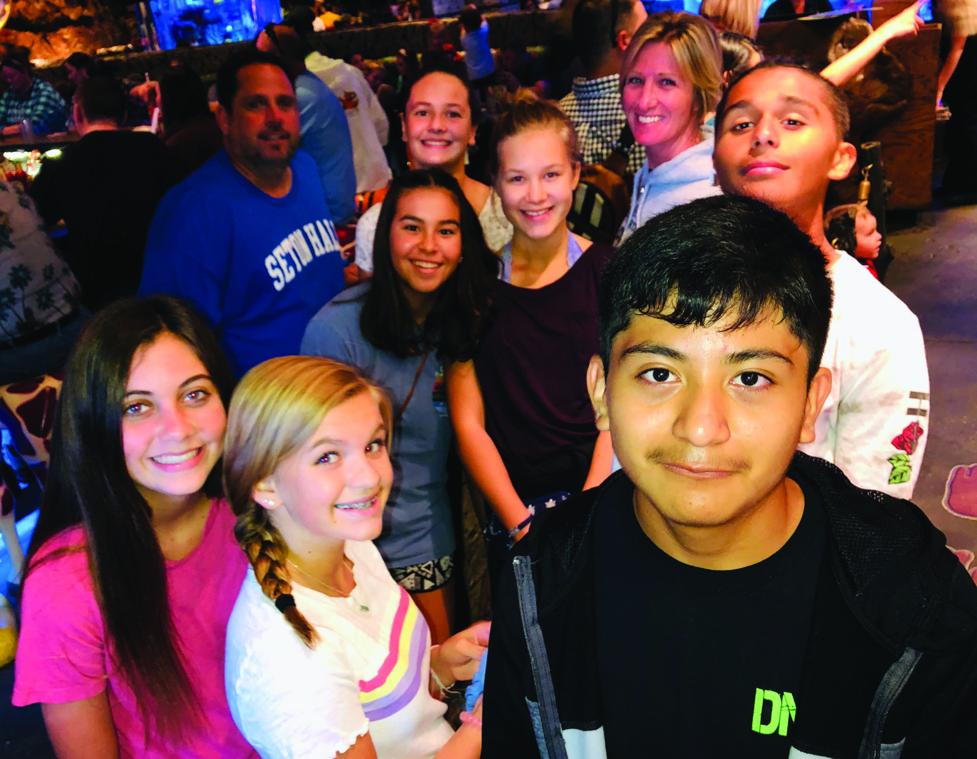 NJHS students and future president Randy Ramirez (front right) attends the 2018 Florida Leadership Conference in Orlando. 